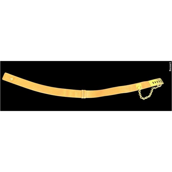 VTG Judith Leiber Leather Women\'s Belt With Gold Tone Chain And Buckle main image 5